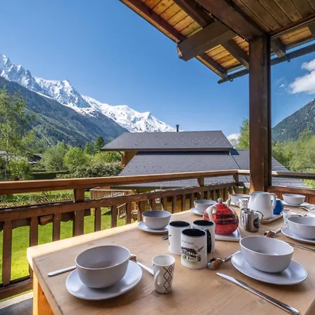 De L'aiguille With View On Mont Blanc Chamonix
