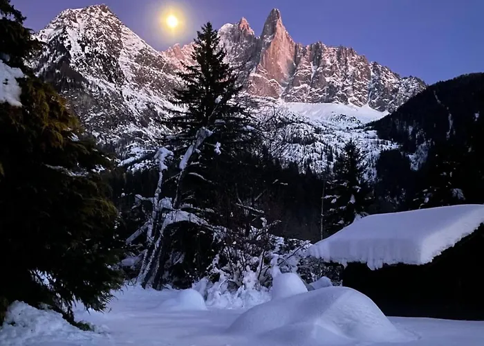 Domek alpejski De L'aiguille With View On Mont Blanc Chamonix