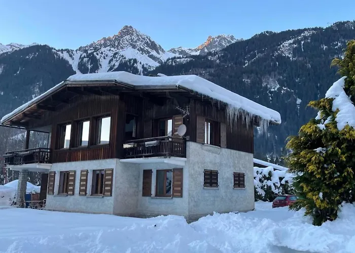De L'aiguille With View On Mont Blanc Chalet *
